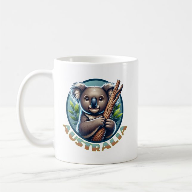 Caneca De Café Urso Koala Australiano (Esquerda)