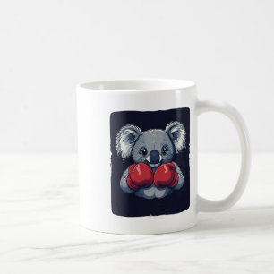 Caneca De Café Urso Koala Bonito Com Sérias Habilidades De Boxin