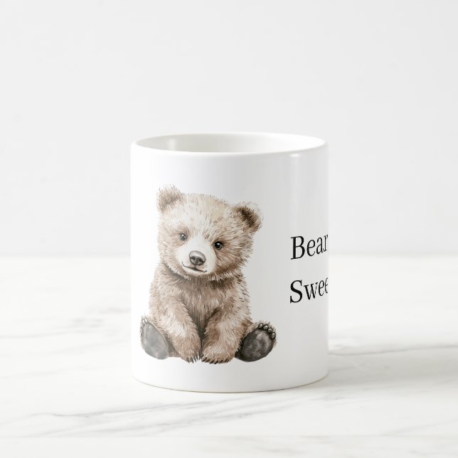 Caneca De Café Urso Marrom Beary Doce (Centro)