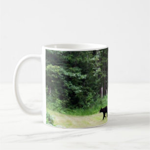 Caneca De Café Urso Negro do Vovô Atravessando o Jato Negro