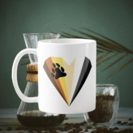 Caneca De Café Urso Orgulho Cardíaco Clássico