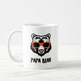 Caneca De Café Urso Pai Personalizado Gráfico