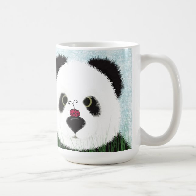 Caneca De Café Urso Panda Adorável (Direita)