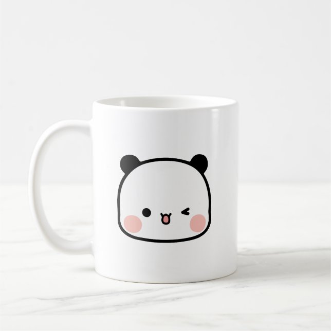 Caneca De Café Urso-panda, bubu e dudu, rosto-bubu (Esquerda)