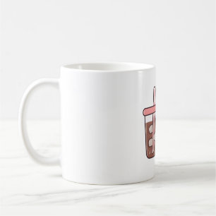 Caneca De Café Urso Panda Fofo e Gordinho Abraçando Café Gelado