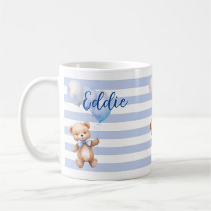 Caneca De Café Urso Pequeno Bonito de Azul