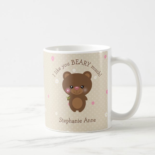 Caneca De Café Urso Pequeno Doce (Direita)