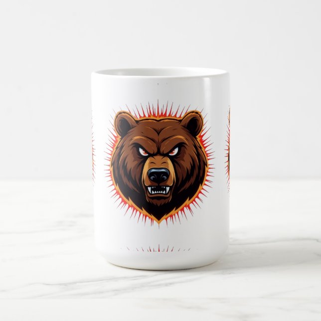 Caneca De Café Urso Poderoso – Força Bruta da Natureza (Centro)