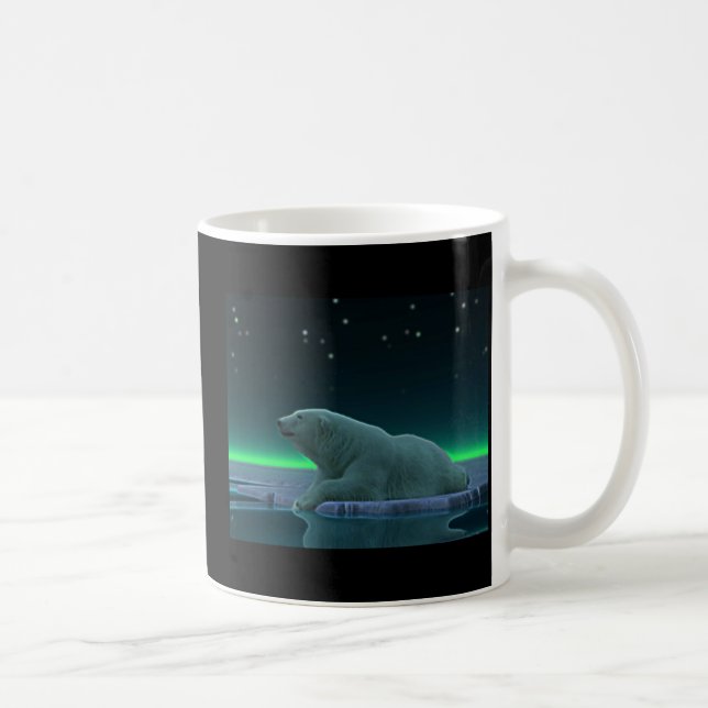 Caneca De Café Urso Polar De Borda De Gelo (Direita)
