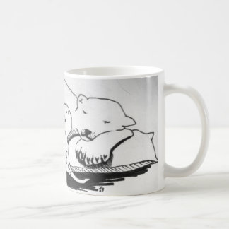 Caneca De Café Urso polar do sono com T-Rex