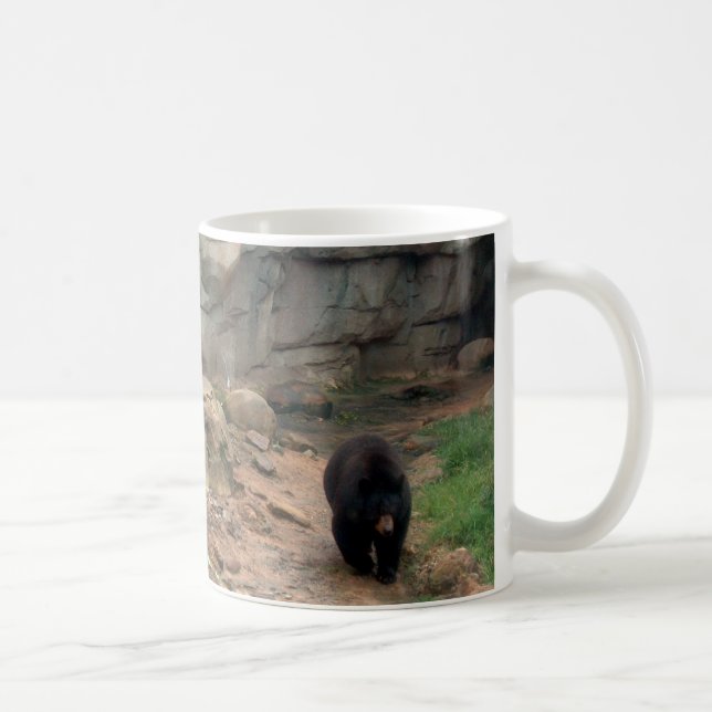 Caneca De Café Urso Preto Americano (Direita)