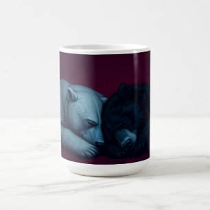 Caneca De Café Urso Preto e Polar