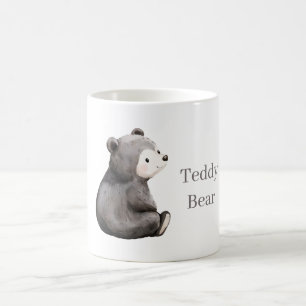 Caneca De Café Urso Preto Feliz