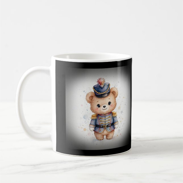 Caneca De Café Urso quebra-nozes fofo de Natal (Esquerda)