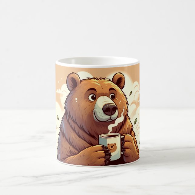 Caneca De Café Urso segurando um café (Centro)