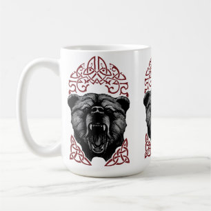 Caneca De Café Urso Vikingo Rugindo