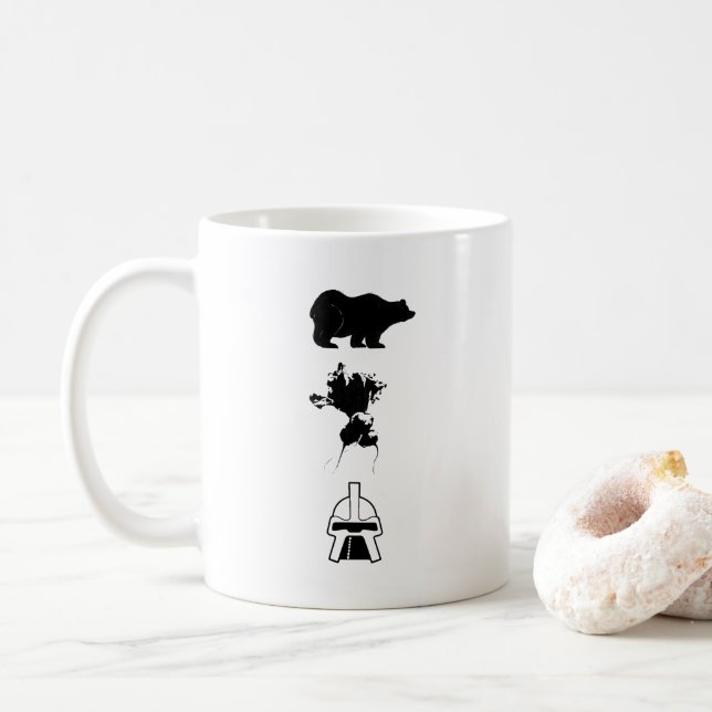 Caneca De Café Ursos. Beterrabas. Battlestar Galactica. (Com Donut)