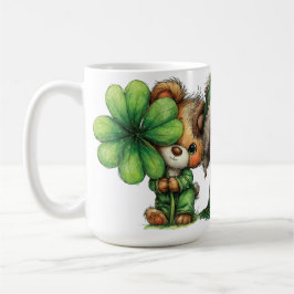 CANECA DE CAFÉ URSOS DE PELÚCIA VESTIDOS IRLANDESES FOFOS ADORÁVE