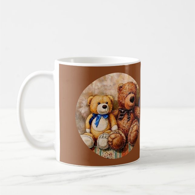 Caneca De Café Ursos de Teddy Bonitos (Esquerda)