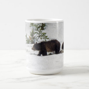 Caneca De Café Ursos na neve
