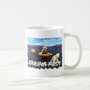 Caneca De Café Ursos Polares - Descendo Rápido