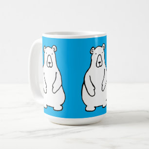 Caneca De Café Ursos Três Chá Azul Cartoon Engraçado