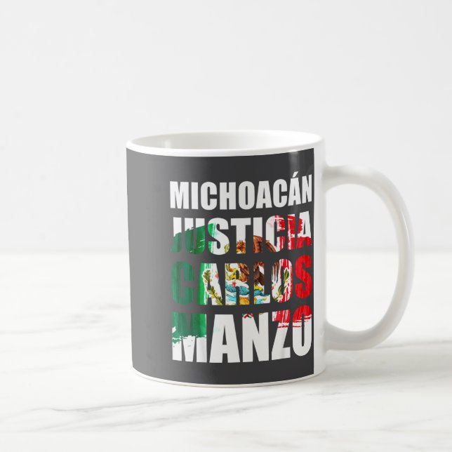 Caneca De Café Uruapan Michoacán México, Carlos Manzo, Mexicans M (Direita)