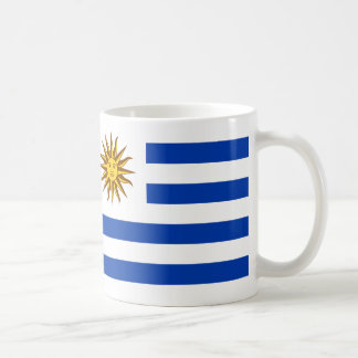 Caneca De Café "Uruguai Flag Mug - Bright National Orgulho Cerâmi