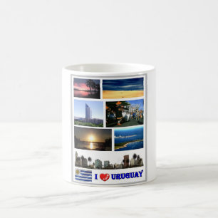 Caneca De Café Uruguai - I Love -
