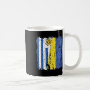 Caneca De Café Uruguai Ucrânia Meia Bandeira Uruguaio Ucraniano H