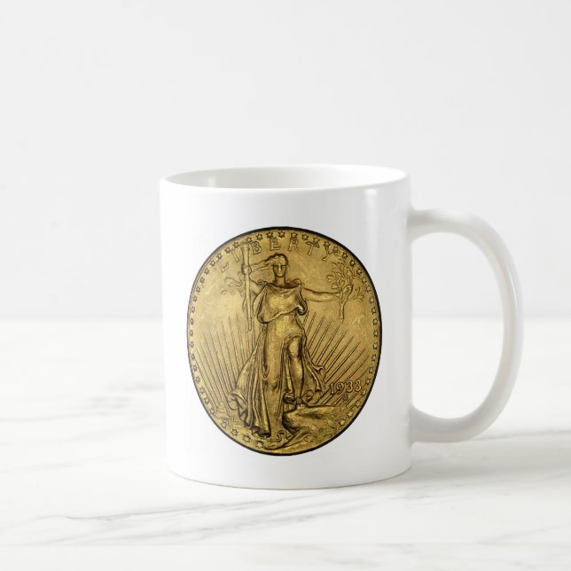CANECA DE CAFÉ US$ 20 PIECE DOURADA (Direita)