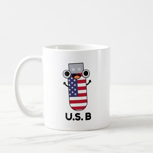 Caneca De Café US B Engraçado Estados Unidos (Esquerda)