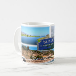 Caneca De Café US Los Angeles - Malibu - Lagoa - Pier - praia