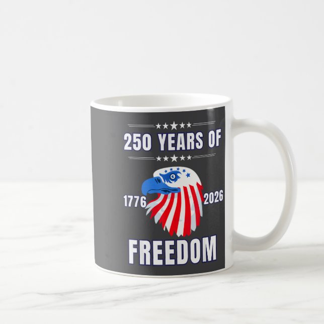 Caneca De Café Usa 250 Anniversary Eagle 1776 To 2026 Patriotic A (Direita)