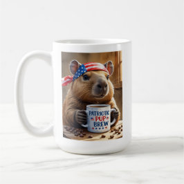 Caneca De Café USA Capybara Barista - Taça de Café "Raça Patrióti