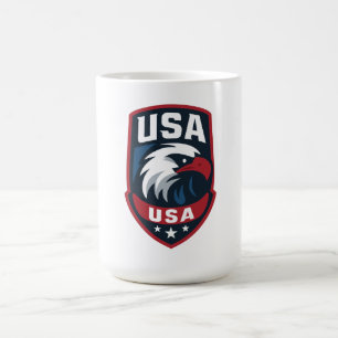 Caneca De Café USA Eagle Sports Crest