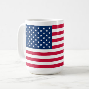 Caneca De Café USA Flag Caffee Mug American Patriotic