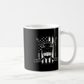 Caneca De Café Usa Jogador de Hóquei no Gelo Bastões de Hóquei de