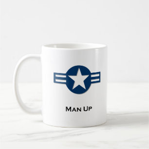 Caneca De Café USA Man Up Blue