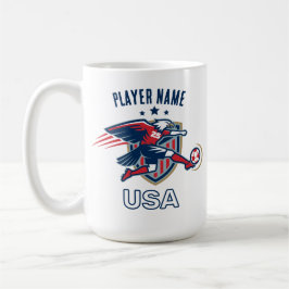 Caneca De Café USA Soccer Eagle National Team Patriotic Action