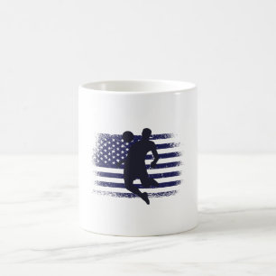 Caneca De Café USA Soccer Fan Jersey Mostra Bandeira Americana