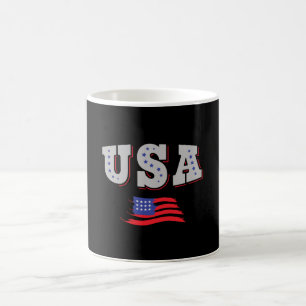 Caneca De Café USA Soccer Fan Jersey Mostra Bandeira Americana