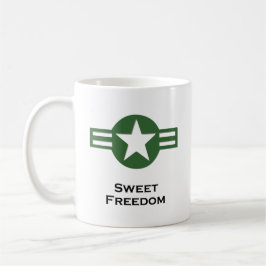 Caneca De Café USA Sweet Freedom Green