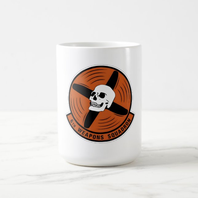 Caneca De Café USAF 6th Weapons Squadron Military Emblem (Centro)