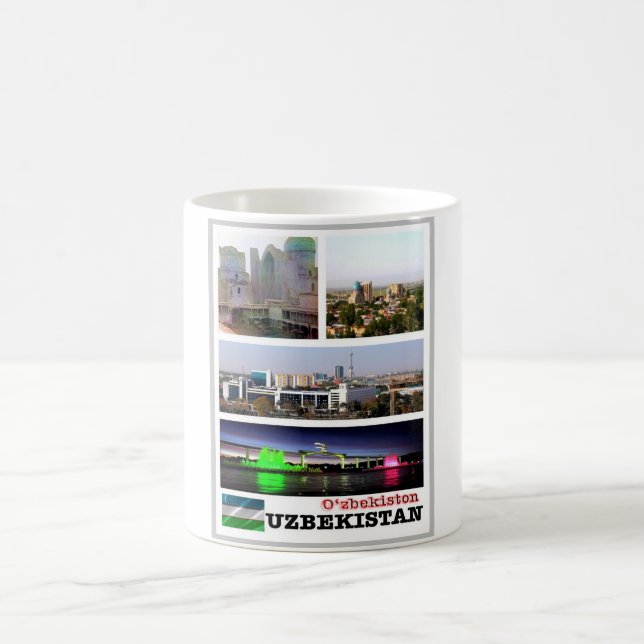 Caneca De Café Usbequistão - Mosaico - (Centro)
