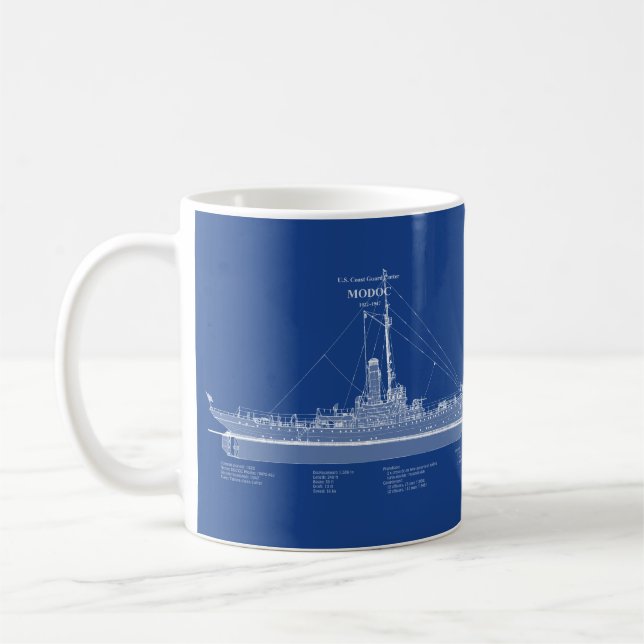 Caneca De Café USCG Cutter Modoc wpg-46 - ABD (Esquerda)