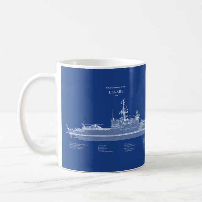 Caneca De Café USCG Legare wmec-912 - ABD (Esquerda)