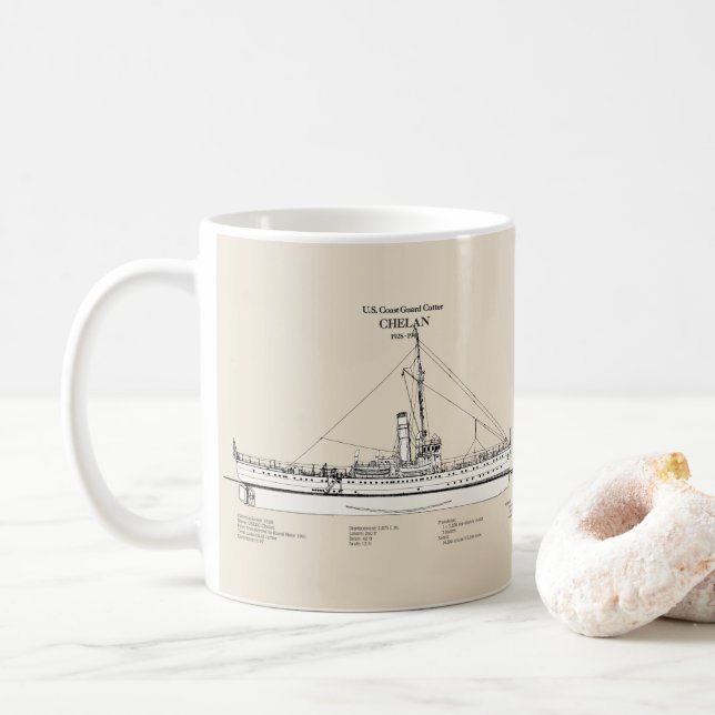 Caneca De Café USCGC Chelan - SBD (Com Donut)