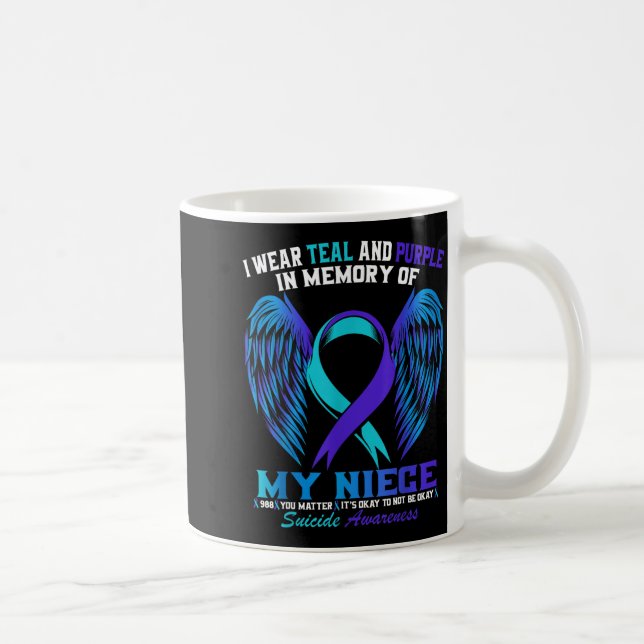 Caneca De Café Use Azul-marinho E Roxo Para Camiseta de Conscient (Direita)