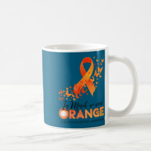 Caneca De Café Use laranja conscientização da esclerose múltipla
